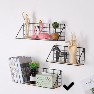 Półka ścienna metalowa styl LOFT 45 x13,5 cm- czarna HaloFuture