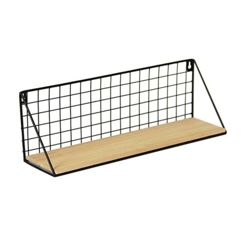 Półka ścienna metalowa styl LOFT 45 x13,5 cm- czarna HaloFuture