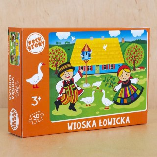 Puzzle Wioska Łowicka FOLKSTAR 30 elementów FOLKSTAR Sp. z o.o.