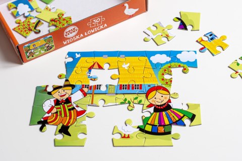 Puzzle Wioska Łowicka FOLKSTAR 30 elementów FOLKSTAR Sp. z o.o.