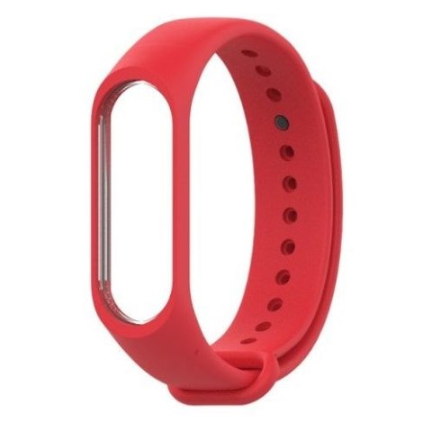 Silikonowy pasek opaska do Xiaomi Mi Band 5/ Xiaomi Mi Band 6 - czerwony HaloFuture