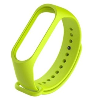 Silikonowy pasek opaska do Xiaomi Mi Band 5/ Xiaomi Mi Band 6 - limonkowy HaloFuture