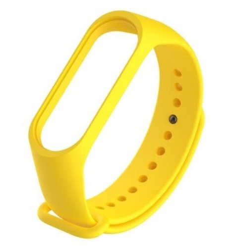 Silikonowy pasek opaska do Xiaomi Mi Band 5/ Xiaomi Mi Band 6 - żółty HaloFuture