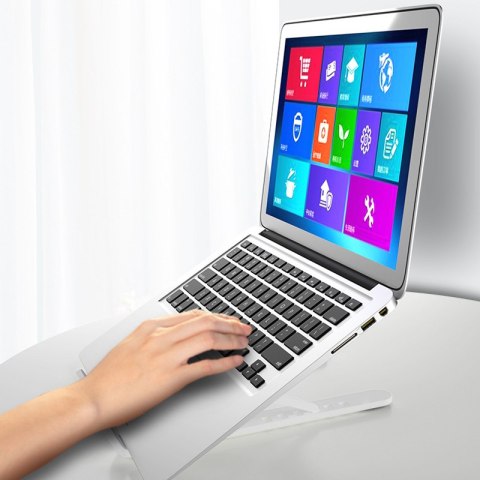 Składana podstawka do laptopa biała HaloFuture