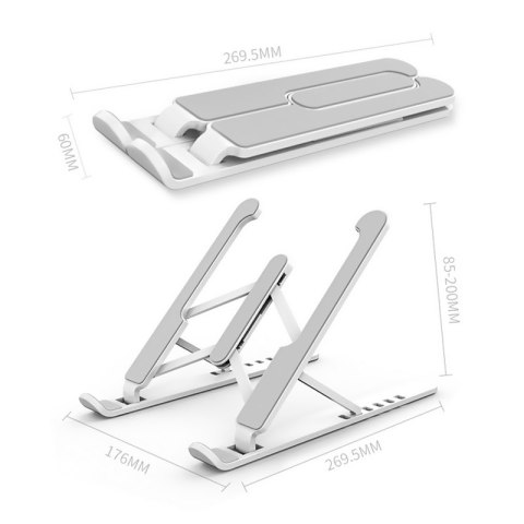 Składana podstawka do laptopa biała HaloFuture