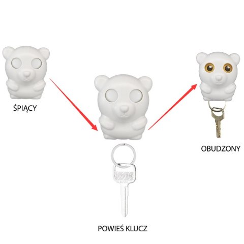 Wieszak na klucze- różowy miś HaloFuture
