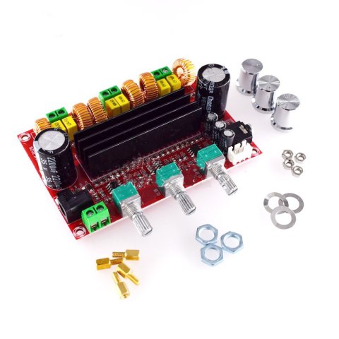 Wzmacniacz mocy 2.1 2x80W +100W (WOOFER) TPA3116D, 12V-24V TPA3116D2, Arduino HaloFuture