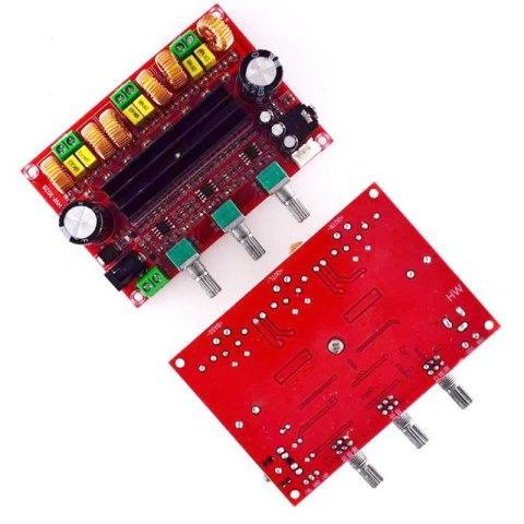 Wzmacniacz mocy 2.1 2x80W +100W (WOOFER) TPA3116D, 12V-24V TPA3116D2, Arduino HaloFuture