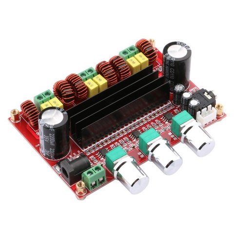 Wzmacniacz mocy 2.1 2x80W +100W (WOOFER) TPA3116D, 12V-24V TPA3116D2, Arduino HaloFuture