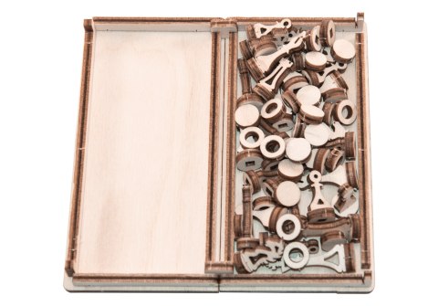 Drewniane Puzzle 3D - Gra Szachy i Warcaby 2w1 z Drewna Mobimods sp. z o.o.