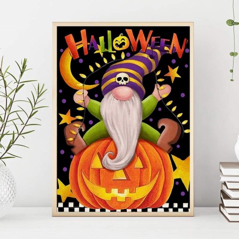 Haft Diamentowy/ Obraz 5D/ Mozaika Diamentowa/ Diamond Painting - Halloween, rozm. 40x50 cm HaloFuture