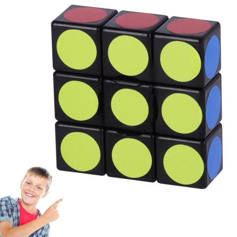 Nowoczesna układanka, kostka logiczna, Kostka Rubika - 1x3x3 HaloFuture
