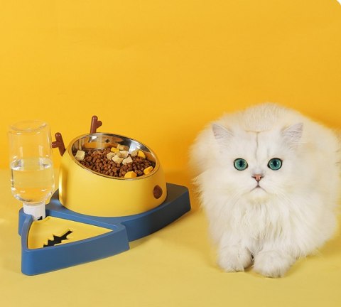 Miska AquaPet 2w1 - Automatyczny Dozownik Wody dla Psa i Kota (Niebieska) HaloFuture