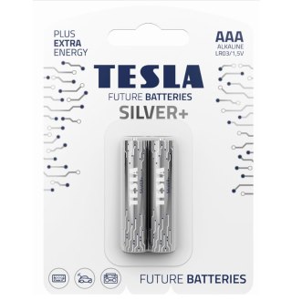 BATERIA ALKALICZNA TESLA SILVER+ LR03 B2 1.5V 2 SZTUKI TESLA BATTERIES a.s.
