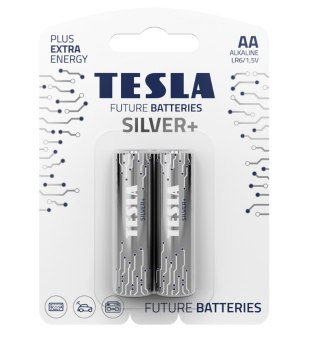 BATERIA ALKALICZNA TESLA SILVER+ LR6 B2 1,5V 2 SZTUKI TESLA BATTERIES a.s.
