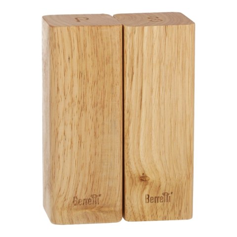 BERRETTI solniczka i pieprzniczka drewno kauczukowe 5,5x5,5x15 cm KORONA GROUP Sp. z o.o.