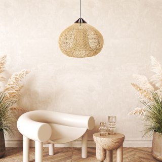 Dekoracyjna rattanowa lampa wisząca - 50 cm (naturalny kolor) HaloFuture