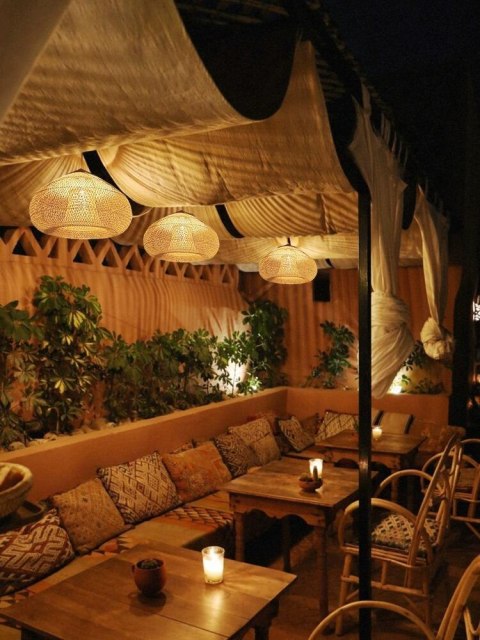 Dekoracyjna rattanowa lampa wisząca - 50 cm (naturalny kolor) HaloFuture