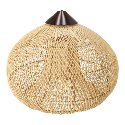 Dekoracyjna rattanowa lampa wisząca - 50 cm (naturalny kolor) HaloFuture
