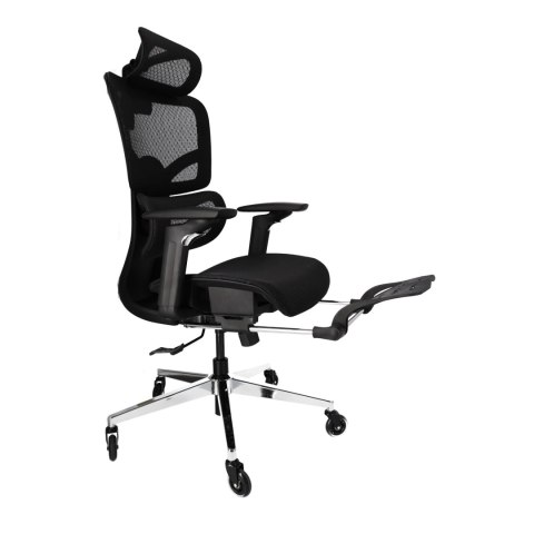 Ergonomiczny fotel biurowy regulowane krzesło biurowe z siatki - Czarne HaloFuture