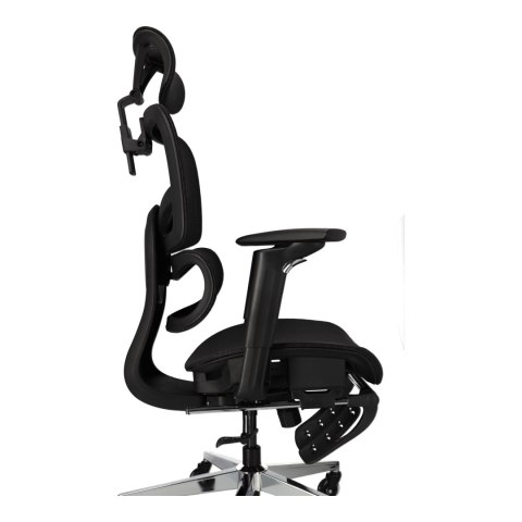 Ergonomiczny fotel biurowy regulowane krzesło biurowe z siatki - Czarne HaloFuture