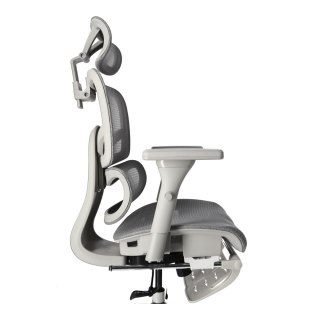 Ergonomiczny fotel biurowy regulowane krzesło z siatki - Szare HaloFuture