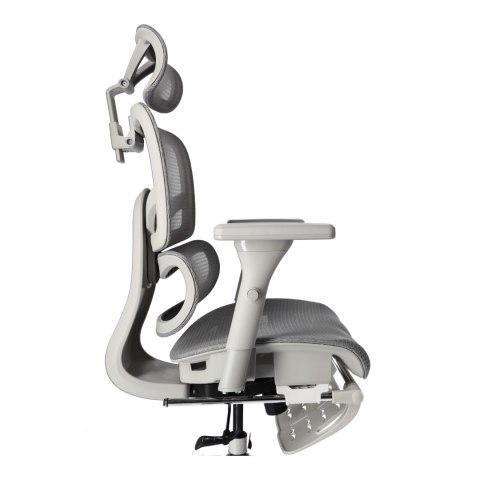 Ergonomiczny fotel biurowy regulowane krzesło z siatki - Szare HaloFuture