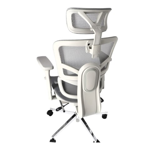 Ergonomiczny fotel biurowy regulowane krzesło z siatki - Szare HaloFuture