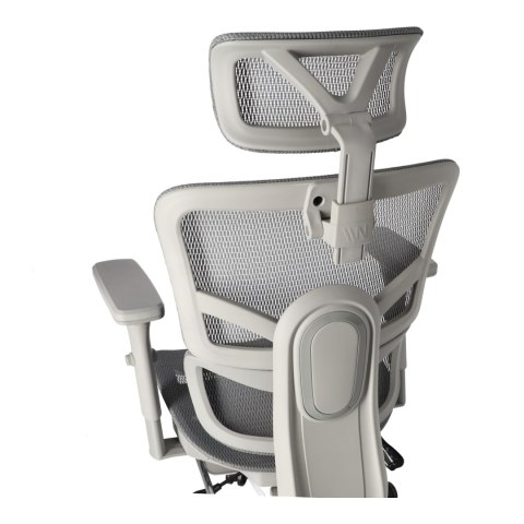 Ergonomiczny fotel biurowy regulowane krzesło z siatki - Szare HaloFuture