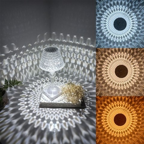 Kryształowa Lampa Led - typ 2 HaloFuture