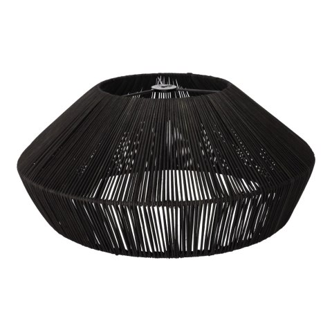Lampa naturalna rattanowa wisząca - 50 cm (czarna) HaloFuture