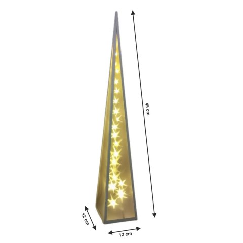 Świąteczna Choinka Lampa LED Gwiazdki obrotowe 45 cm HaloFuture