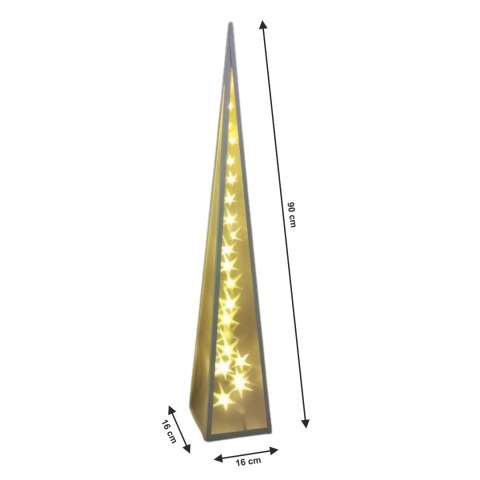 Świąteczna Choinka Lampa LED Gwiazdki obrotowe 90 cm HaloFuture