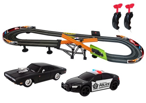Szybcy i Wściekli tor wyścigowy z kontrolerami 3,3, m Dragon-i Toys HaloFuture