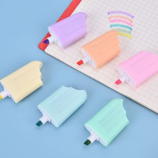 Zestaw mini zakreślaczy w kształcie lodów - 6 szt. HaloFuture