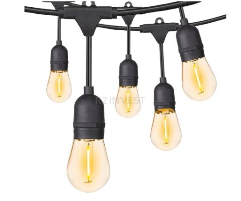 Girlanda Ogrodowa Świetlna 20M 20X Żarówka LED Sieciowa Wodoszczelna Hedo sp. z o.o.