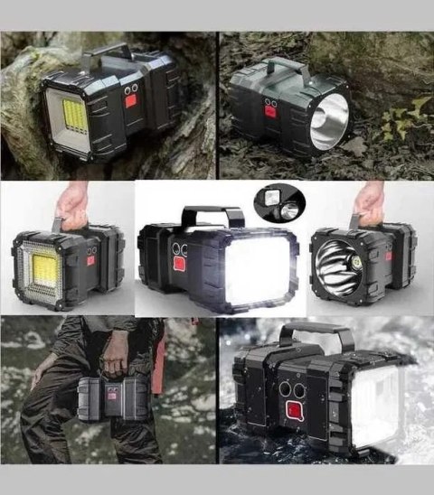 Latarka Led Mocna Akumulatorowa Dwustronna Powerbank Wodoodporna Hedo sp. z o.o.