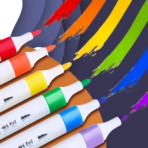 FLAMASTRY PISAKI AKRYLOWE DO RÓŻNYCH POWIERZCHNI 48 szt Acrylic Marker