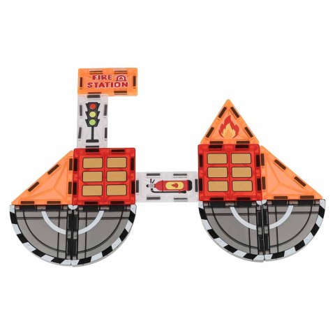Klocki magnetyczne konstrukcyjne 3D straż pożarna 48 elementów Kik Sp. z o. o. Sp. k.
