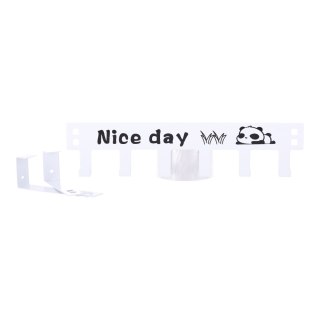 Metalowy wieszak na drzwi, 6 haczyków - Nice day - biały HaloFuture
