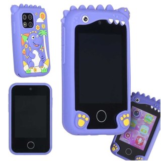 Telefon smartfon dla dzieci aparat kamera karta 8GB niebieski dinozaur Kik Sp. z o. o. Sp. k.
