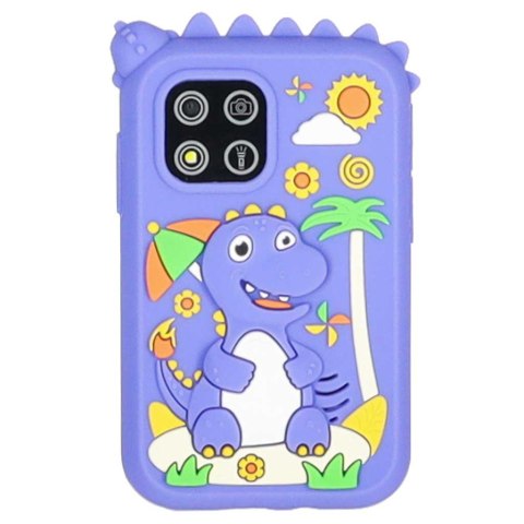 Telefon smartfon dla dzieci aparat kamera karta 8GB niebieski dinozaur Kik Sp. z o. o. Sp. k.