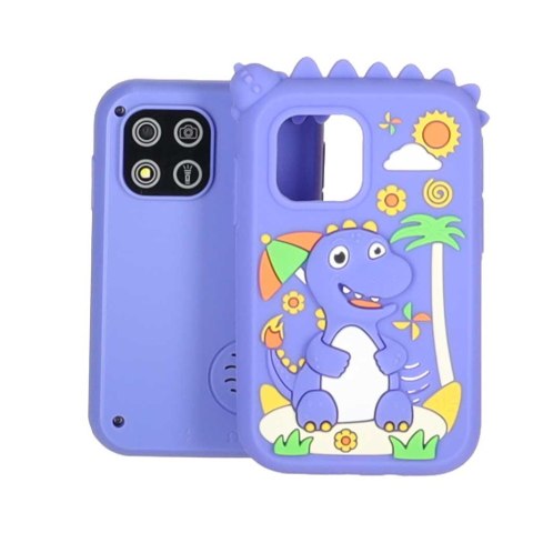 Telefon smartfon dla dzieci aparat kamera karta 8GB niebieski dinozaur Kik Sp. z o. o. Sp. k.