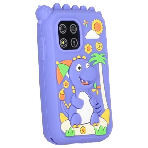 Telefon smartfon dla dzieci aparat kamera karta 8GB niebieski dinozaur Kik Sp. z o. o. Sp. k.
