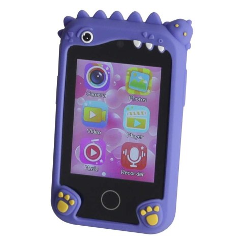 Telefon smartfon dla dzieci aparat kamera karta 8GB niebieski dinozaur Kik Sp. z o. o. Sp. k.