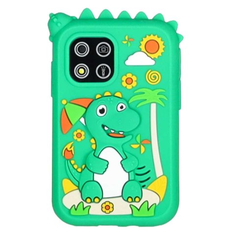 Telefon smartfon dla dzieci aparat kamera karta 8GB zielony dinozaur Kik Sp. z o. o. Sp. k.