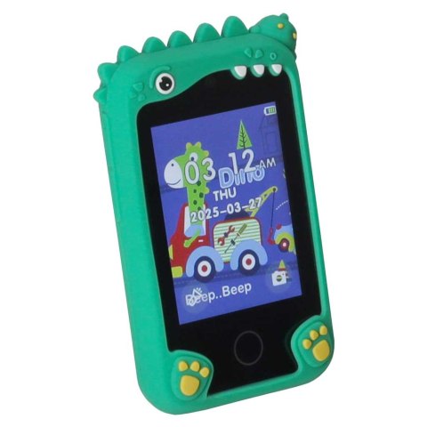 Telefon smartfon dla dzieci aparat kamera karta 8GB zielony dinozaur Kik Sp. z o. o. Sp. k.