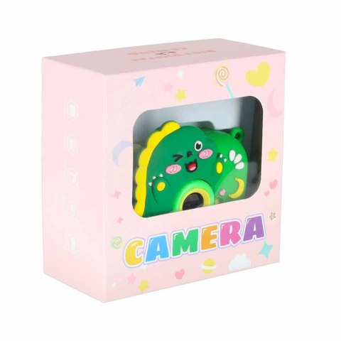 Aparat fotograficzny cyfrowy dla dzieci na statywie dinozaur zielony 8GB Kik Sp. z o. o. Sp. k.