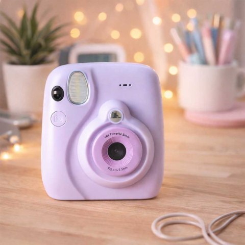 Aparat fotograficzny cyfrowy natychmiastowy 16x wkłady mazaki fioletowy 8GB Kik Sp. z o. o. Sp. k.