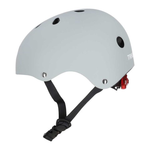Kask rowerowy dla dziecka Trike Fix dziecięcy regulowany LED M 55-58cm szary ciemny Kik Sp. z o. o. Sp. k.